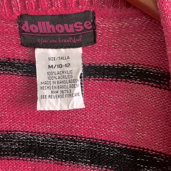 Girls sparkly Striped Cardigan - Picture 4 of 4